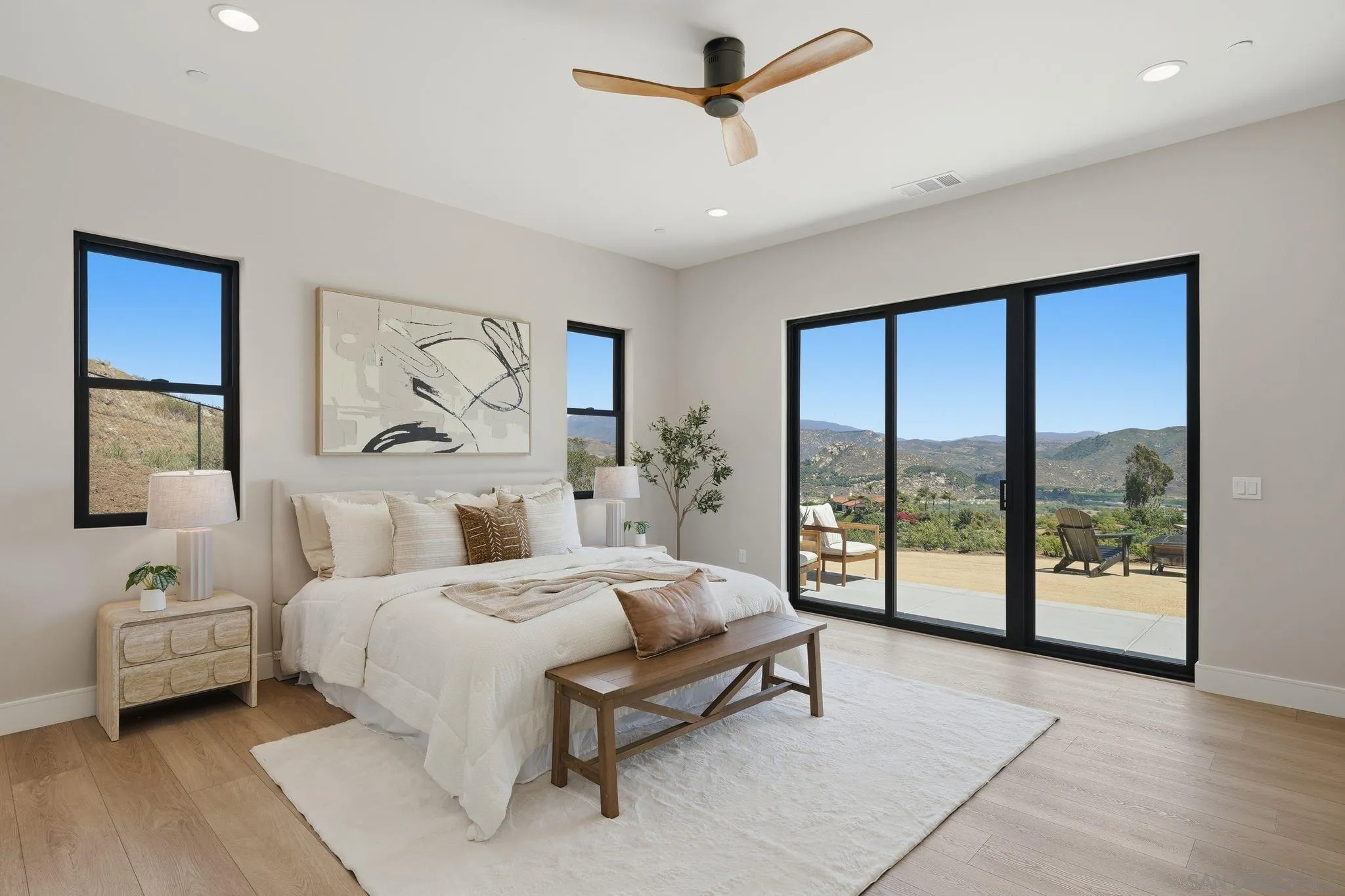 3916 Citrus Drive Fallbrook, CA 92028 - Photo 25 of 72 a bedroom with a bed and a large window
