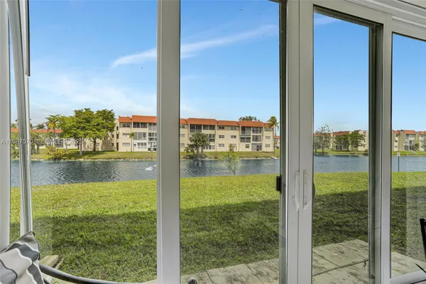 a view of water from a window