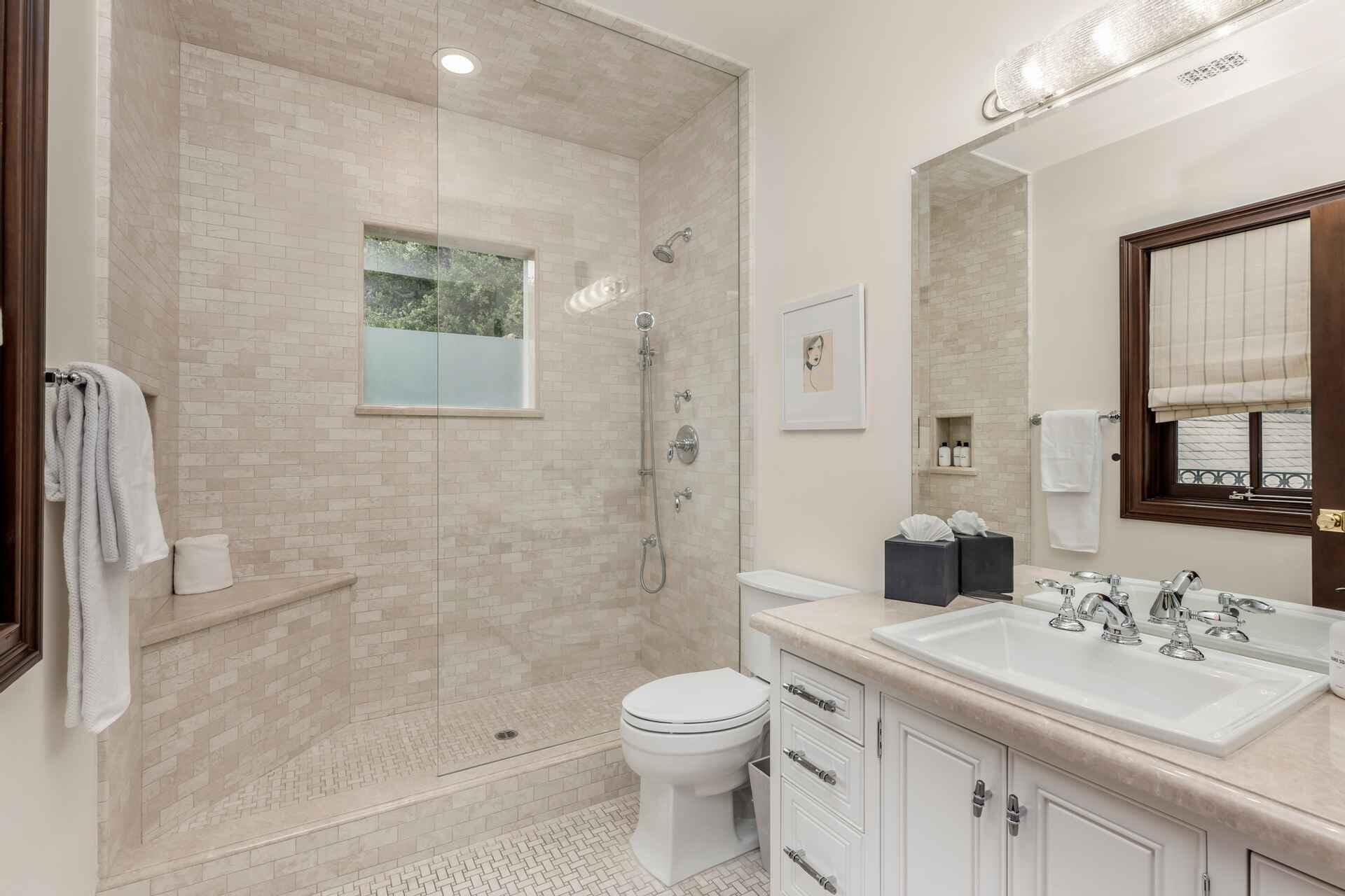 2084 East Valley Road, Unit SHARE 1 Santa Barbara, CA 93108 - Photo 21 of 35 a bathroom with a sink a toilet and shower