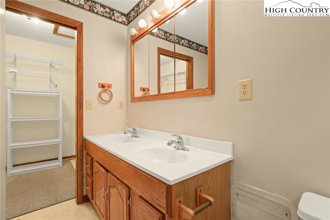 171 Jenny Lane Boone, NC 28607 - Photo 25 of 50 a bathroom with a sink vanity and a toilet