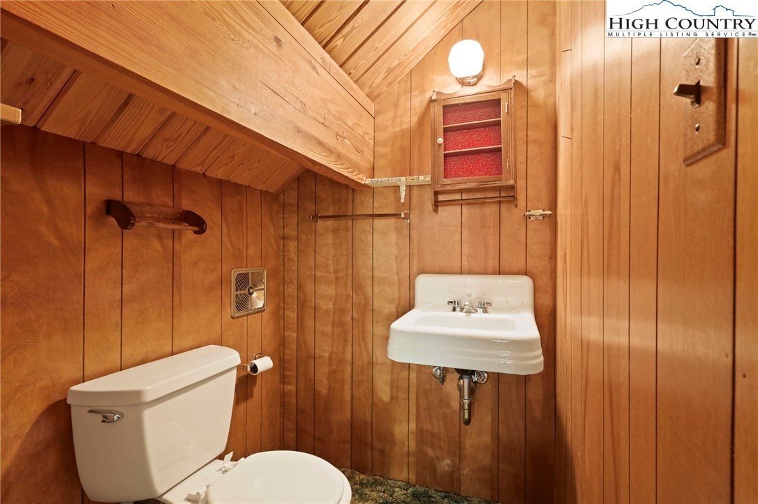 171 Jenny Lane Boone, NC 28607 - Photo 34 of 50 a bathroom with a toilet a sink and mirror