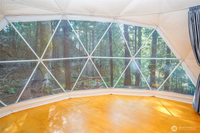 a view of a swimming pool with a outdoor space