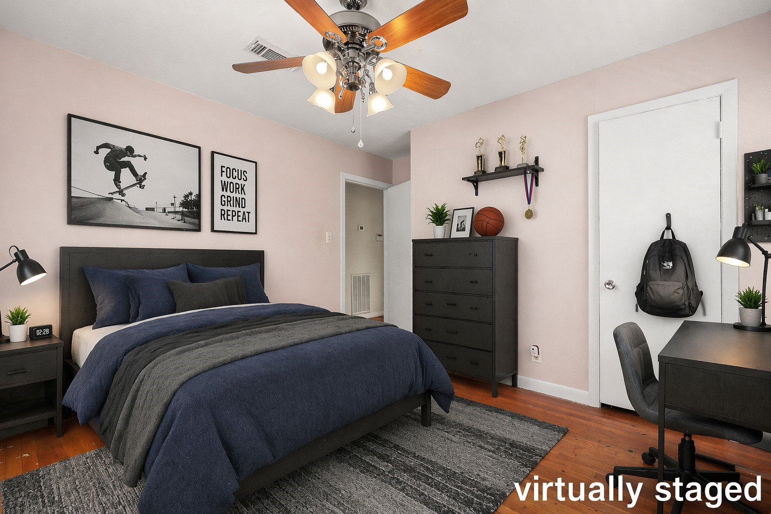 3805 Meadowlake Road Pasadena, TX 77503 - Photo 14 of 16 Virtually Staged Bedroom 1 Featuring Two of the Double Pane Windows Throughout this Home