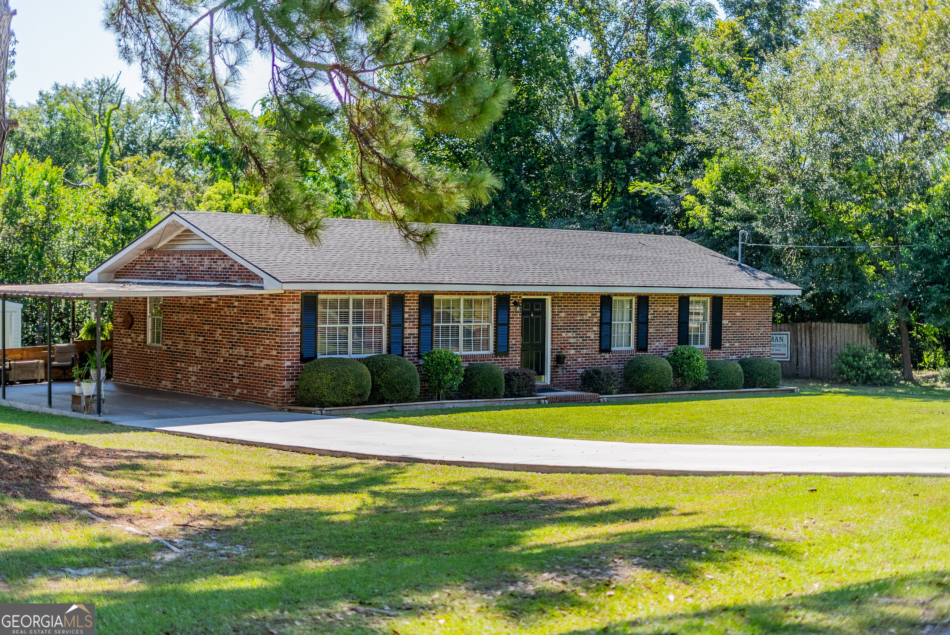 a view of a house with a swimming pool