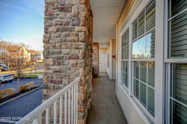 a view of a city from a balcony