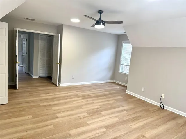 a view of hallway with stairs