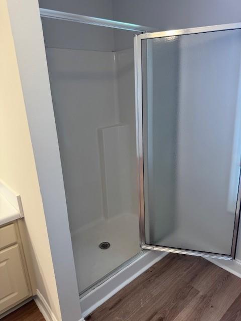 25 Jefferson Walk Circle Jefferson, GA 30549 - Photo 12 of 16 a bathroom with a glass shower door