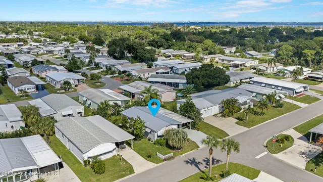 an aerial view of multiple house
