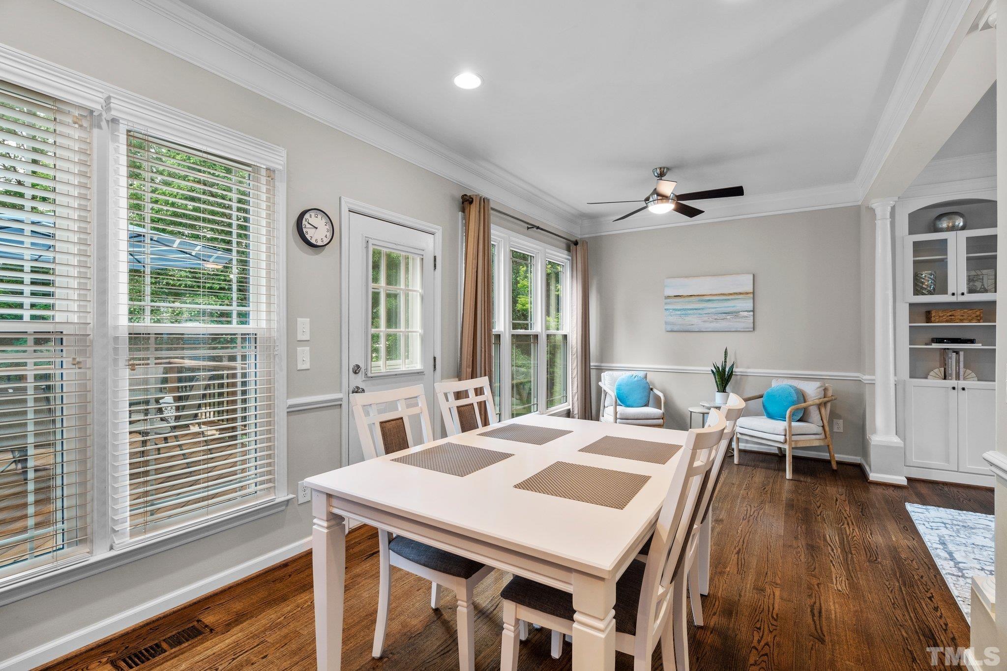 102 Sequoia Court Cary, NC 27513 - Photo 19 of 36 a view of a dining room with furniture window and wooden floor