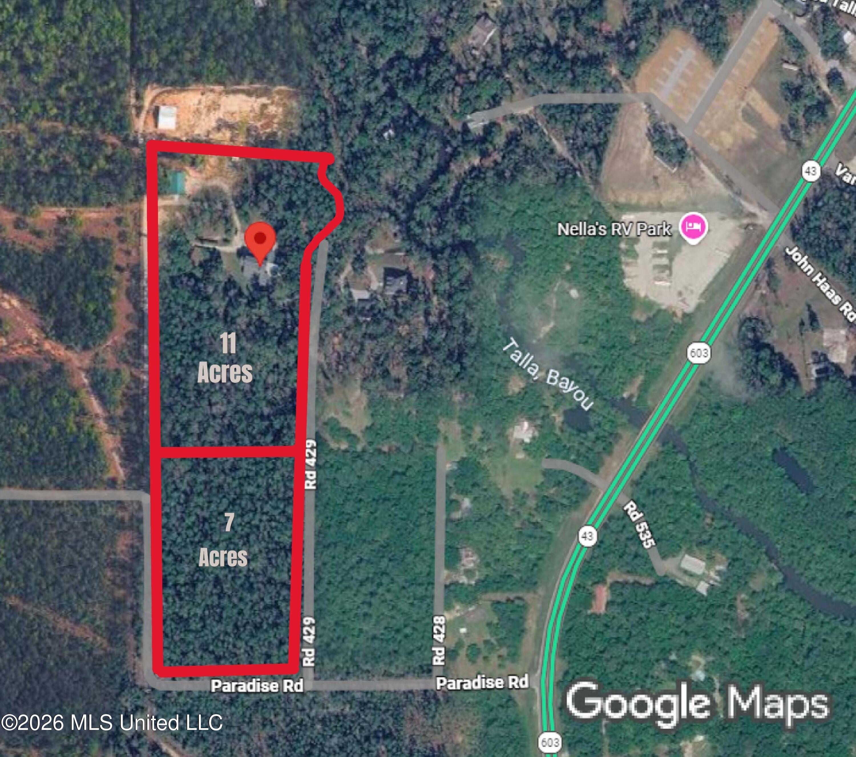 7190 Paradise Road Kiln, MS 39556 - Photo 36 of 36 7190 Paradise Rd - redlined