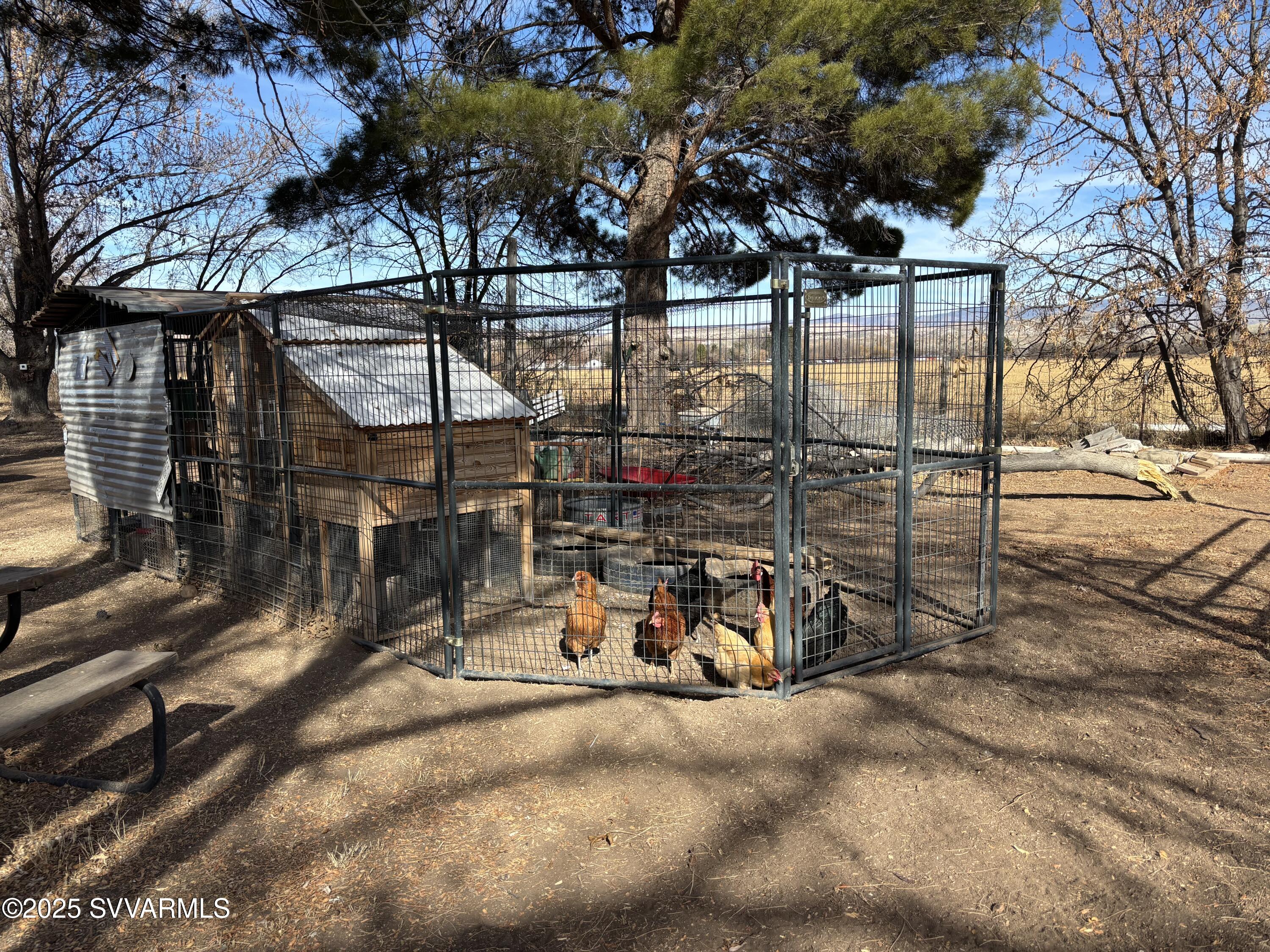 3405 South Silver Road Camp Verde, AZ 86322 - Photo 52 of 56 a view of a patio with a table and chairs and potted plants