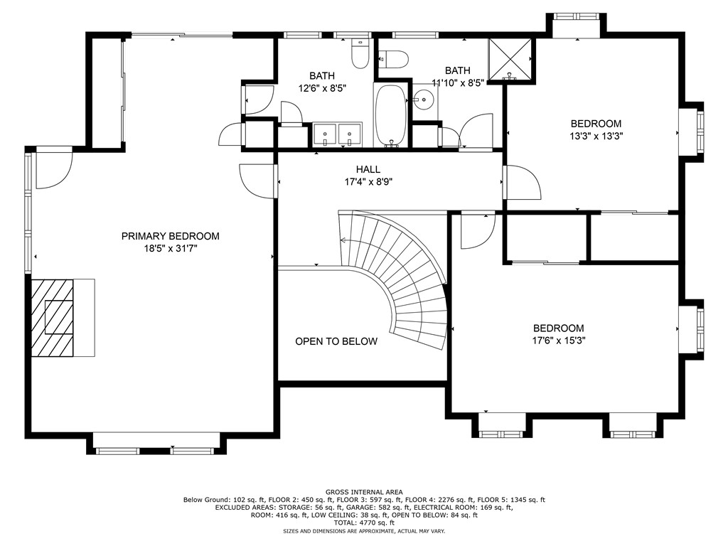 60 Progress Street Lincoln, RI 02865 - Photo 21 of 35 3rd floor with 3 bedrooms