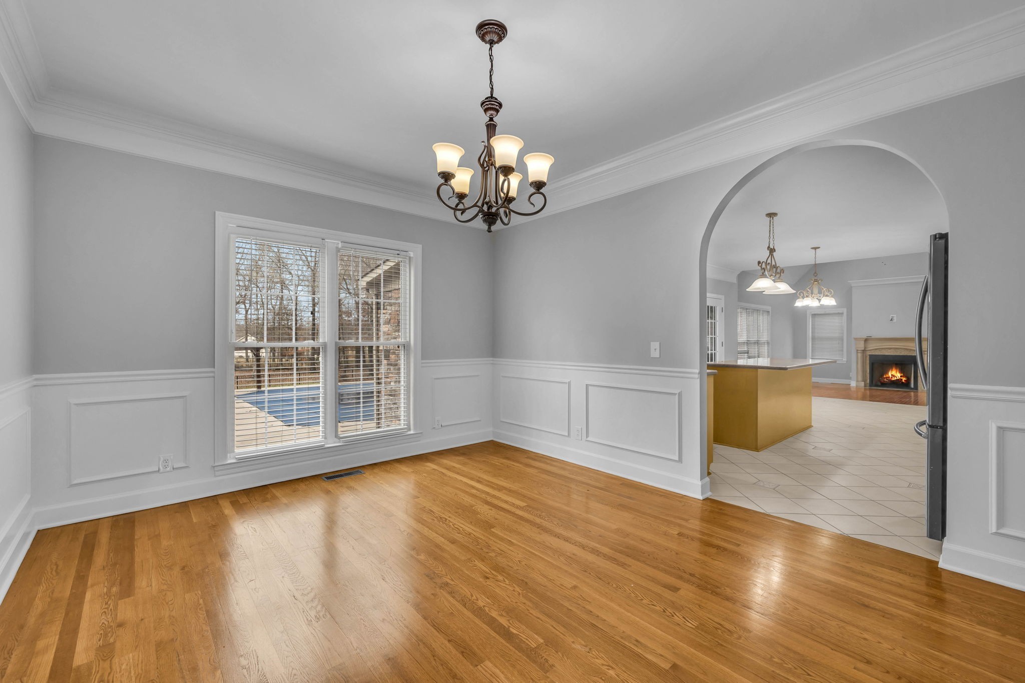 1273 Cedar Grove Road Lebanon, TN 37087 - Photo 12 of 52 a view of a room with wooden floor chandelier and windows