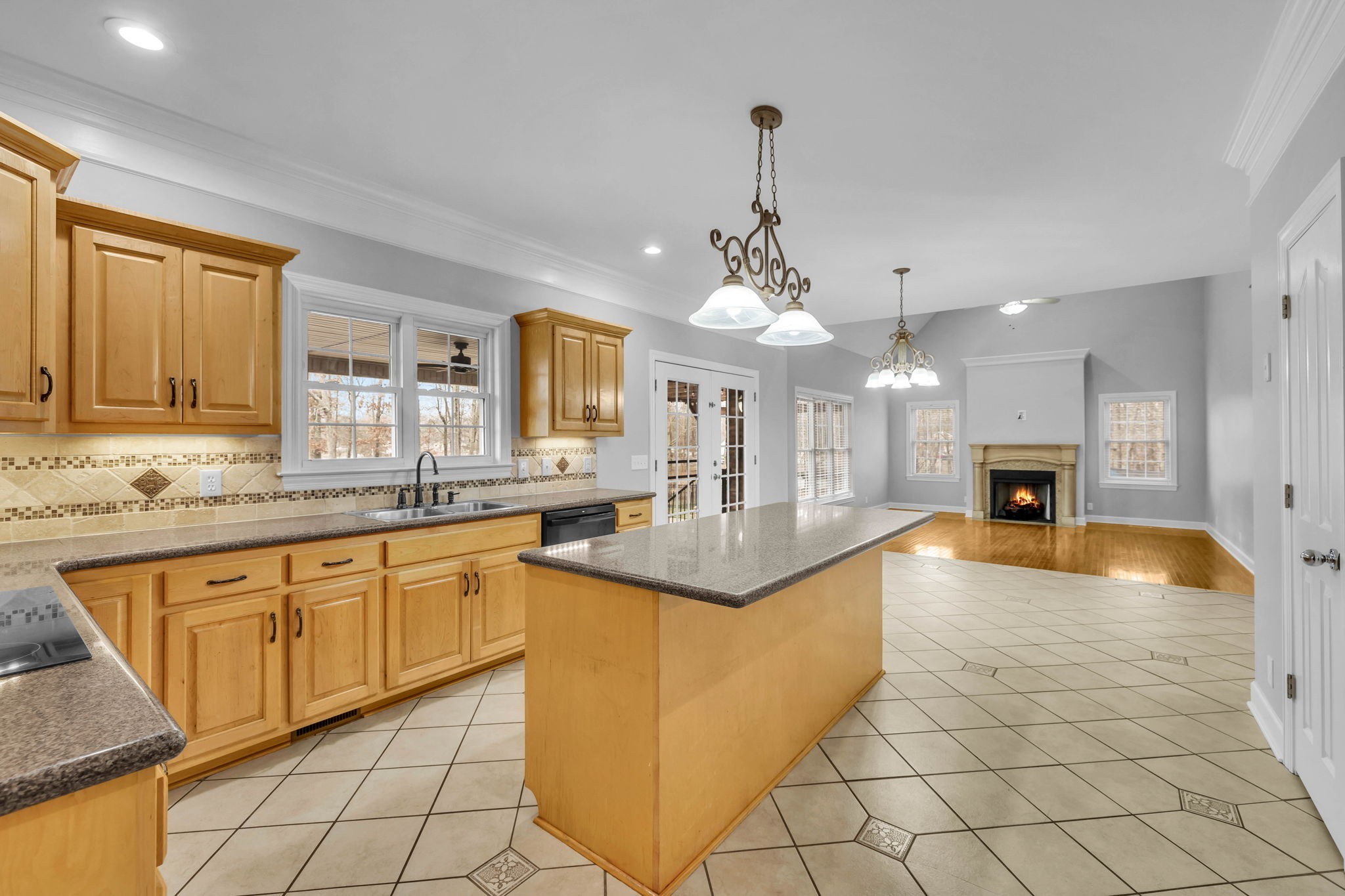1273 Cedar Grove Road Lebanon, TN 37087 - Photo 15 of 52 a large kitchen with granite countertop a sink and cabinets