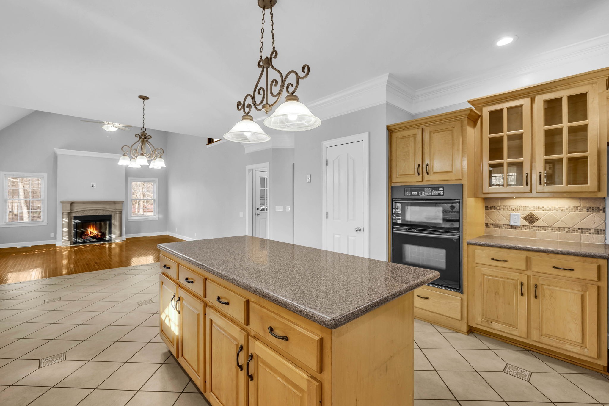 1273 Cedar Grove Road Lebanon, TN 37087 - Photo 17 of 52 a kitchen that has a lot of cabinets in it and a chandelier
