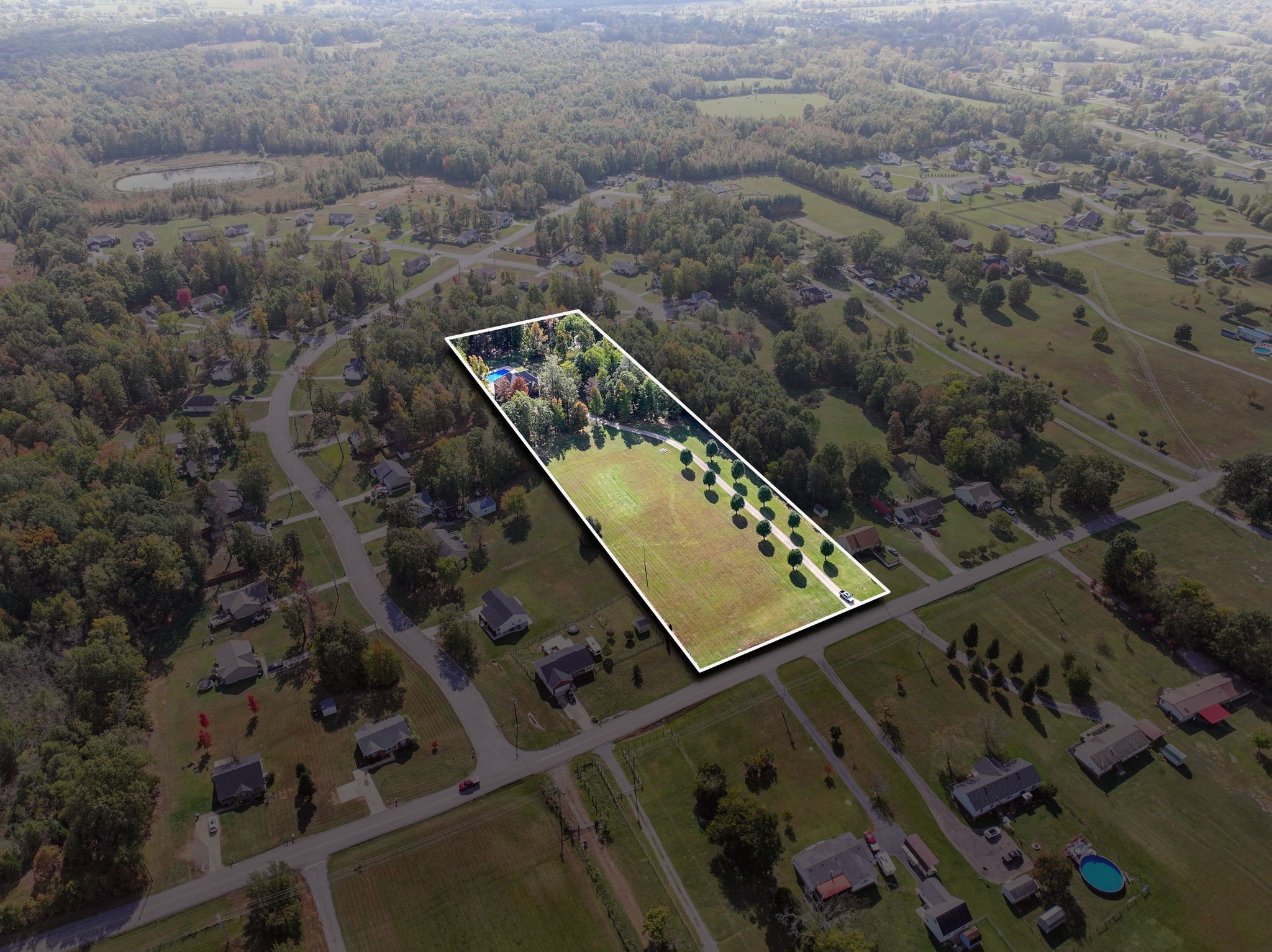 1273 Cedar Grove Road Lebanon, TN 37087 - Photo 52 of 52 an aerial view of a residential apartment building with a yard