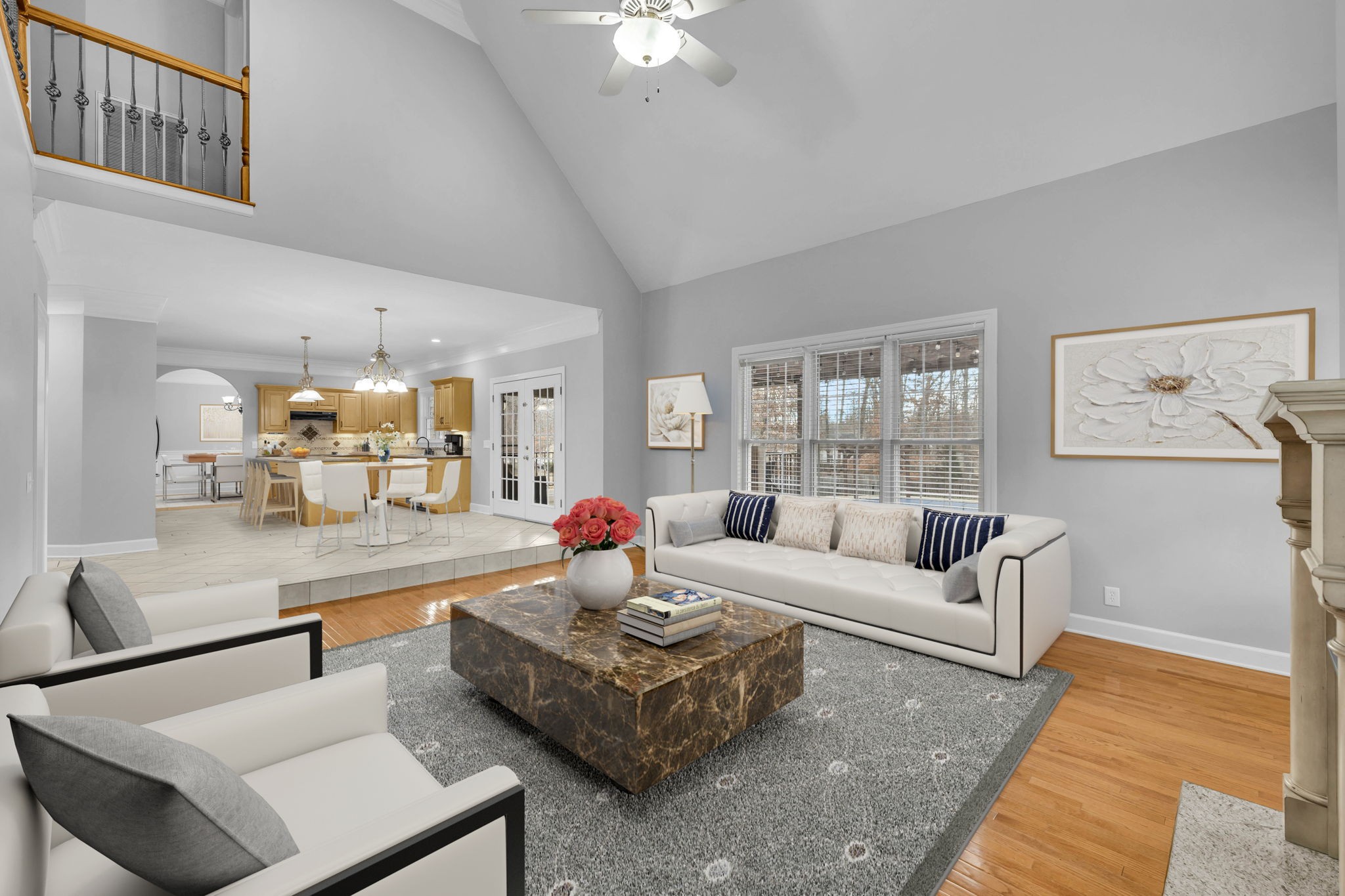 1273 Cedar Grove Road Lebanon, TN 37087 - Photo 7 of 52 a living room with furniture and a chandelier