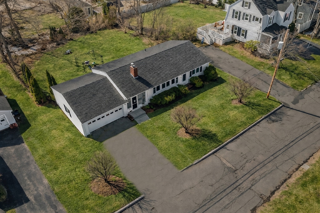 74 Benson Street Whitman, MA 02382 - Photo 4 of 30 an aerial view of a house with garden