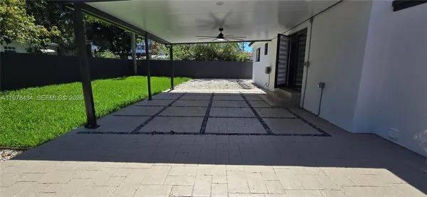 a view of a porch