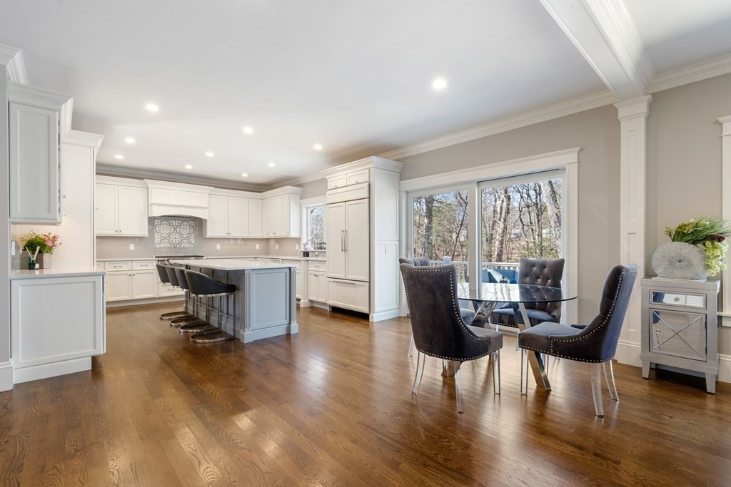 43 MacArthur Road Wellesley, MA 02482 - Photo 12 of 35 a view of a dining room with furniture and wooden floor