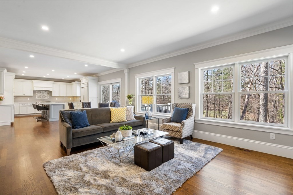 43 MacArthur Road Wellesley, MA 02482 - Photo 16 of 35 a living room with furniture and a large window