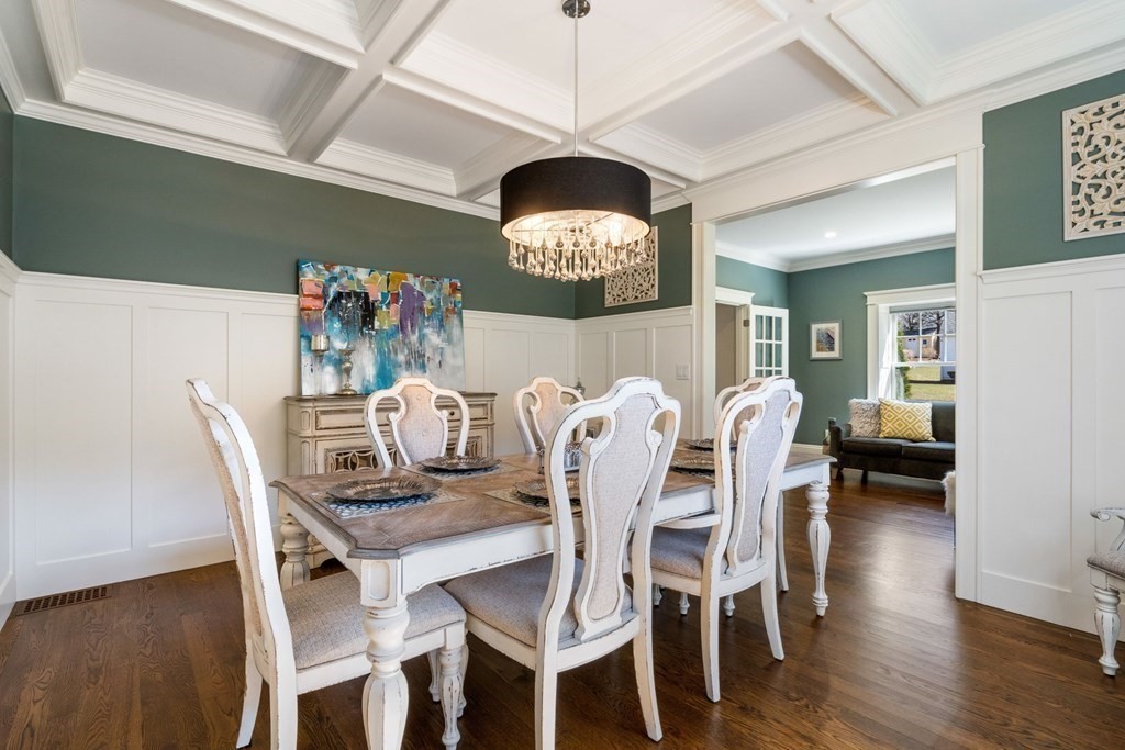 43 MacArthur Road Wellesley, MA 02482 - Photo 7 of 35 a view of a dining room with furniture and wooden floor