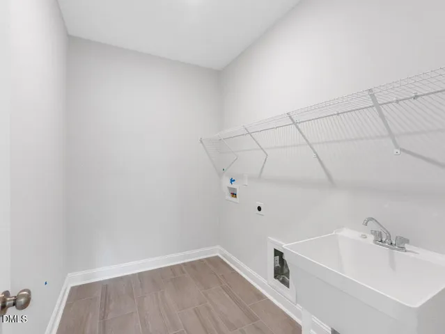 an empty room with an entryway