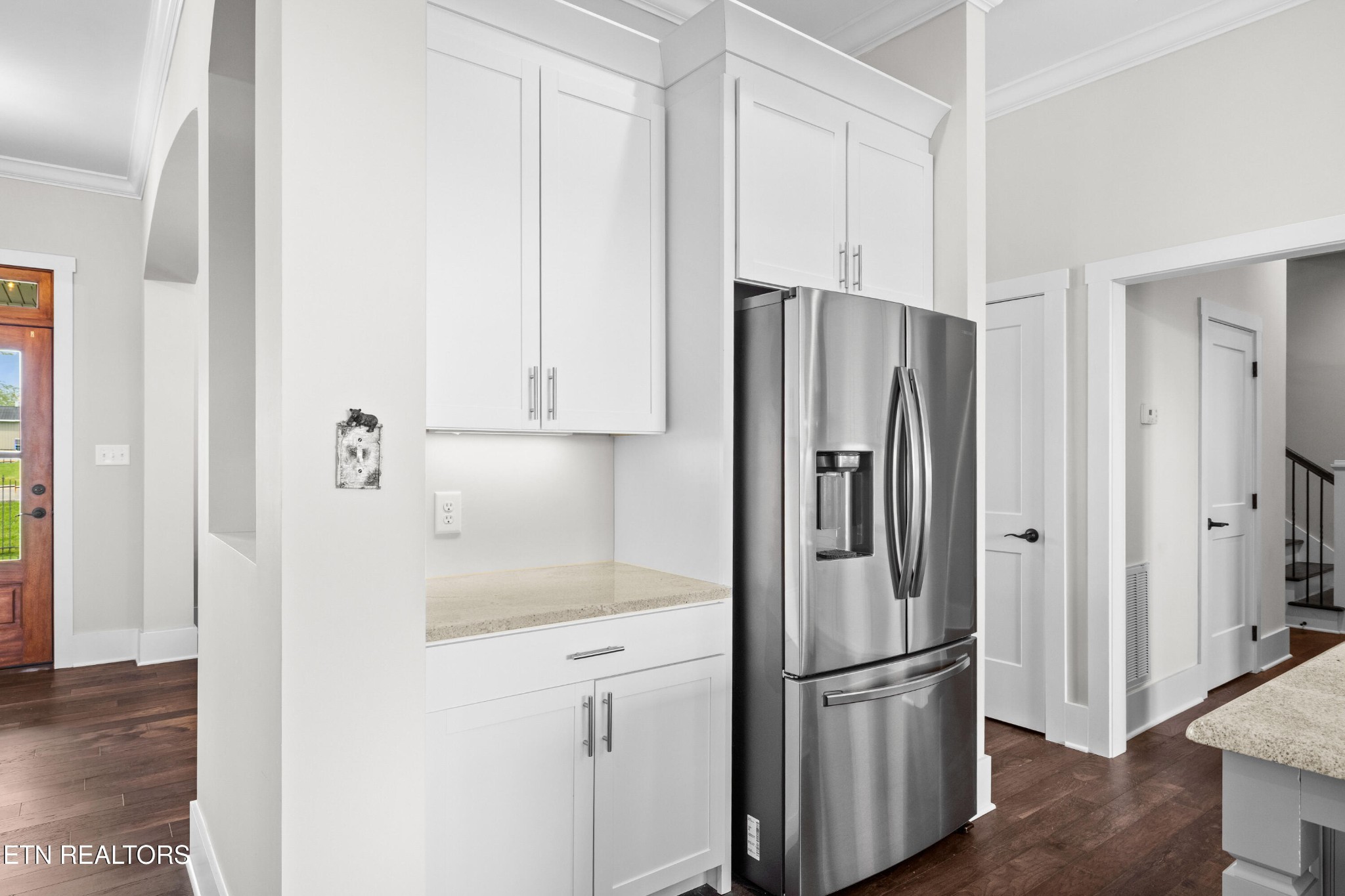 7791 Morganton Road Greenback, TN 37742 - Photo 24 of 53 a metallic refrigerator freezer sitting in a kitchen