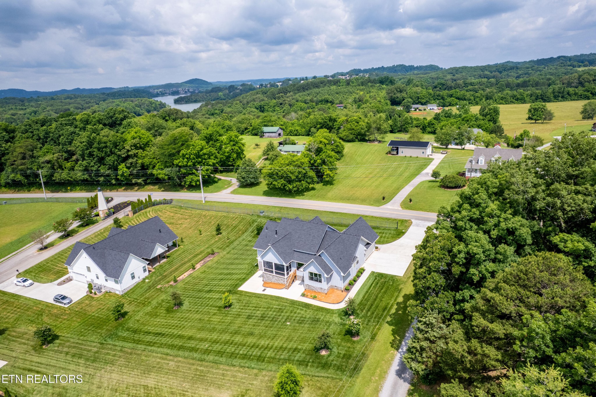 7791 Morganton Road Greenback, TN 37742 - Photo 46 of 53 an aerial view of a house with a swimming pool yard and outdoor seating
