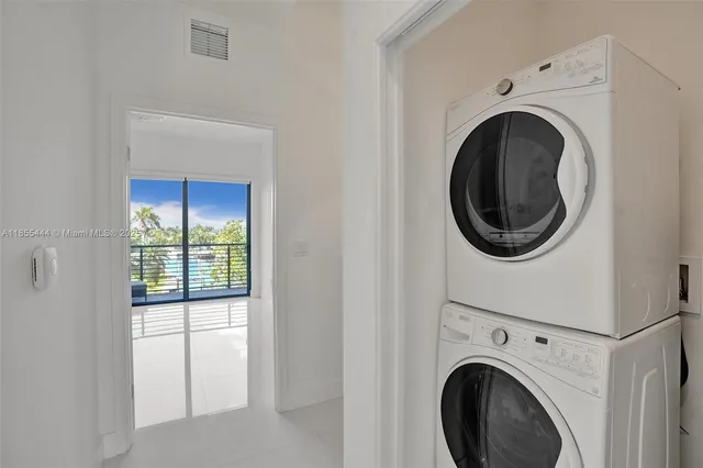 an aerial view of residential building with outdoor space