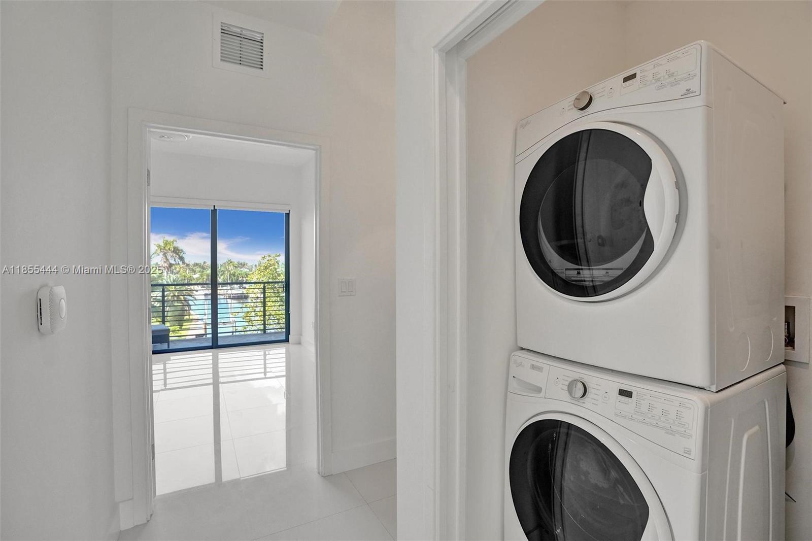 516 Southeast 1st Circle Pompano Beach, FL 33060 - Photo 49 of 81 a view of a hallway with washer and dryer