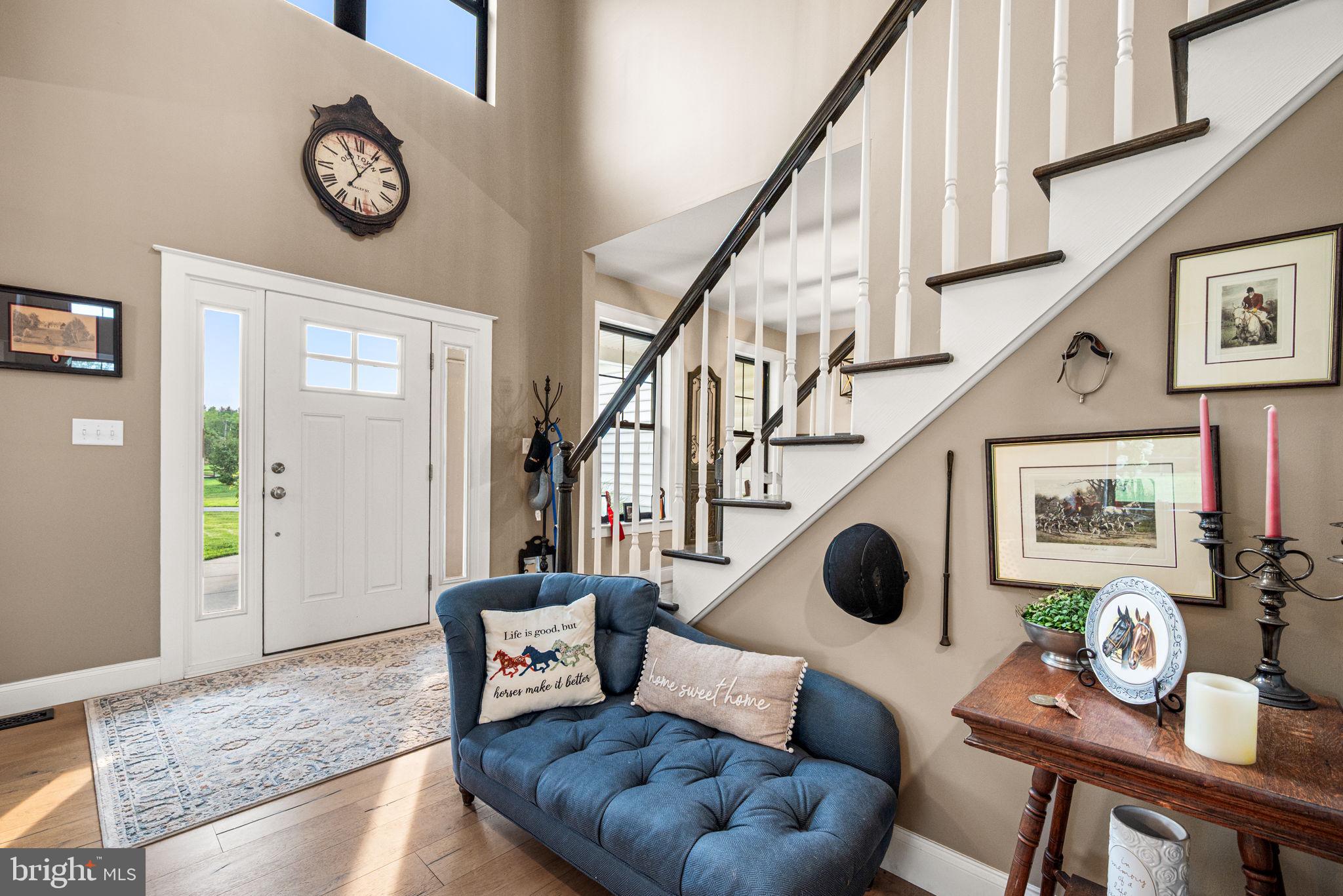 Inviting entryway with timeless charm.