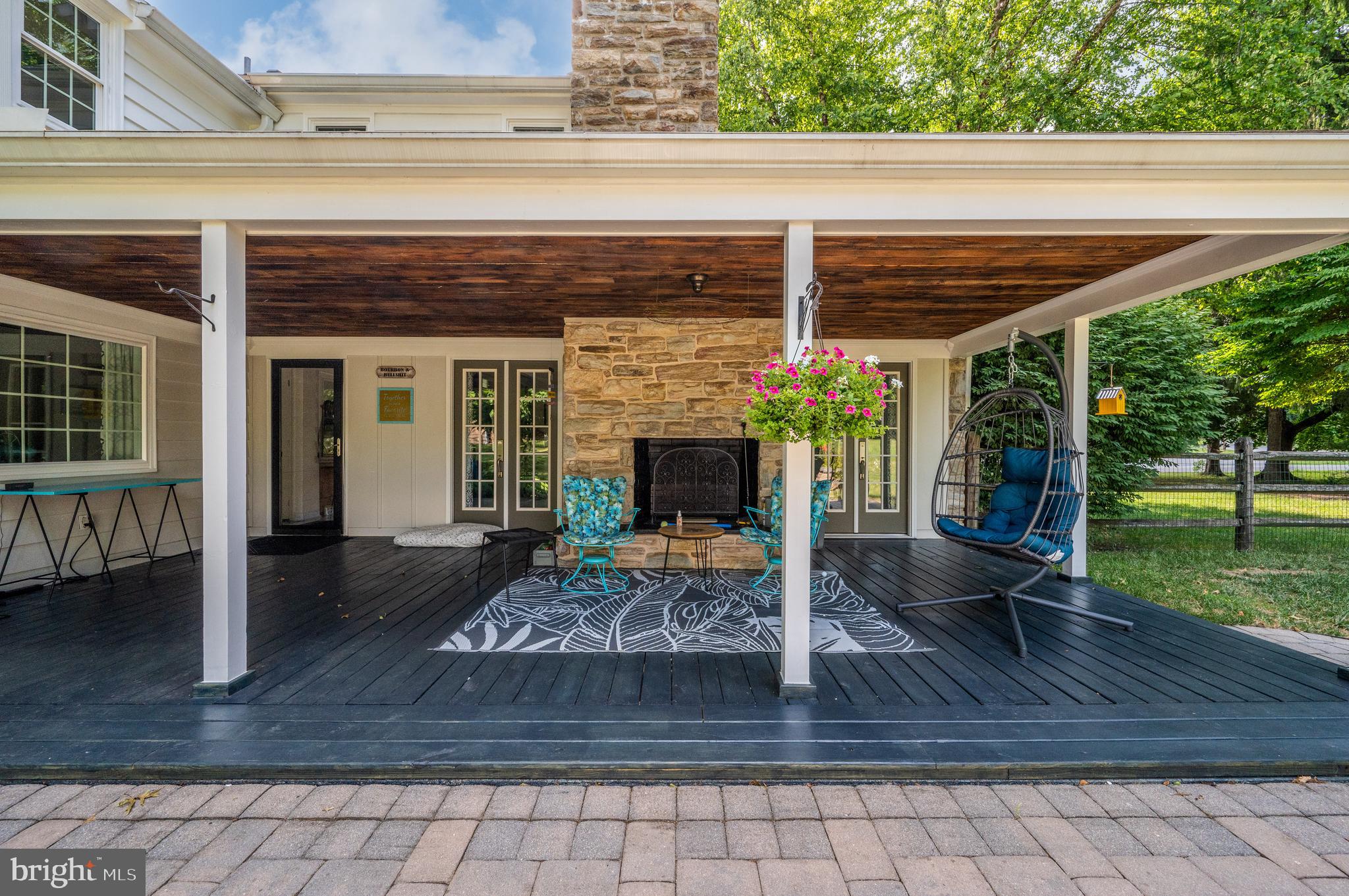 1703 Golf Road Reading, PA 19601 - Photo 68 of 70 Newly decked patio with other side of wood FP