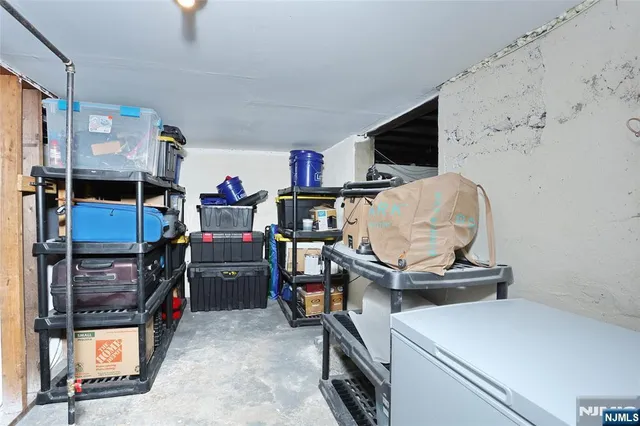 a room with storage and utility