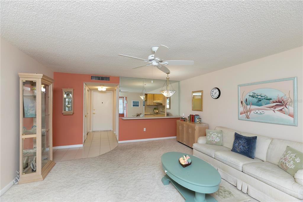 4533 Marine Parkway, Unit 206 New Port Richey, FL 34652 - Photo 9 of 22 a living room with furniture and a dining table