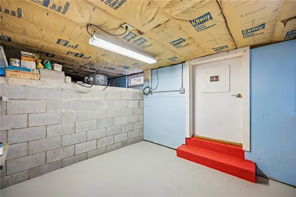 a view of storage and utility room