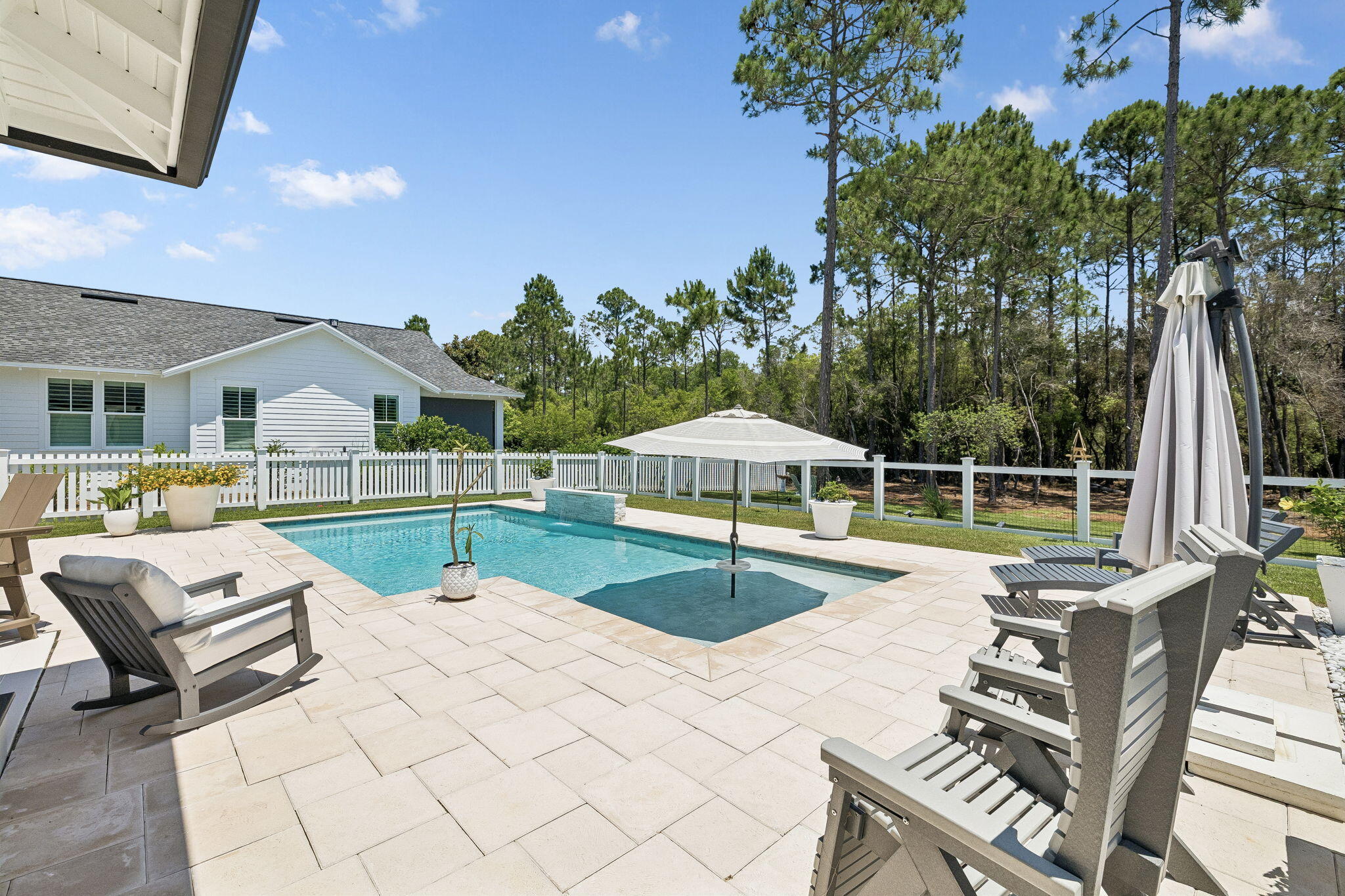 115 Log Landing St Inlet Beach Inlet Beach, FL 32461 - Photo 60 of 69 a view of a house with swimming pool and sitting area