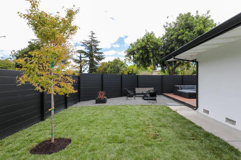 246 Hamilton Avenue Mountain View, CA 94043 - Photo 19 of 25 a view of backyard with sitting area and slide