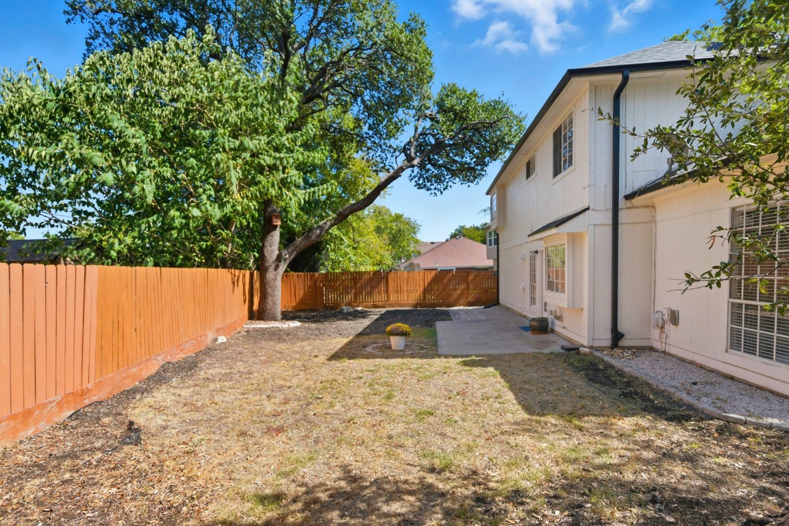 1108 Red Bird Drive Cedar Park, TX 78613 - Photo 28 of 30 a backyard of a house with seating space