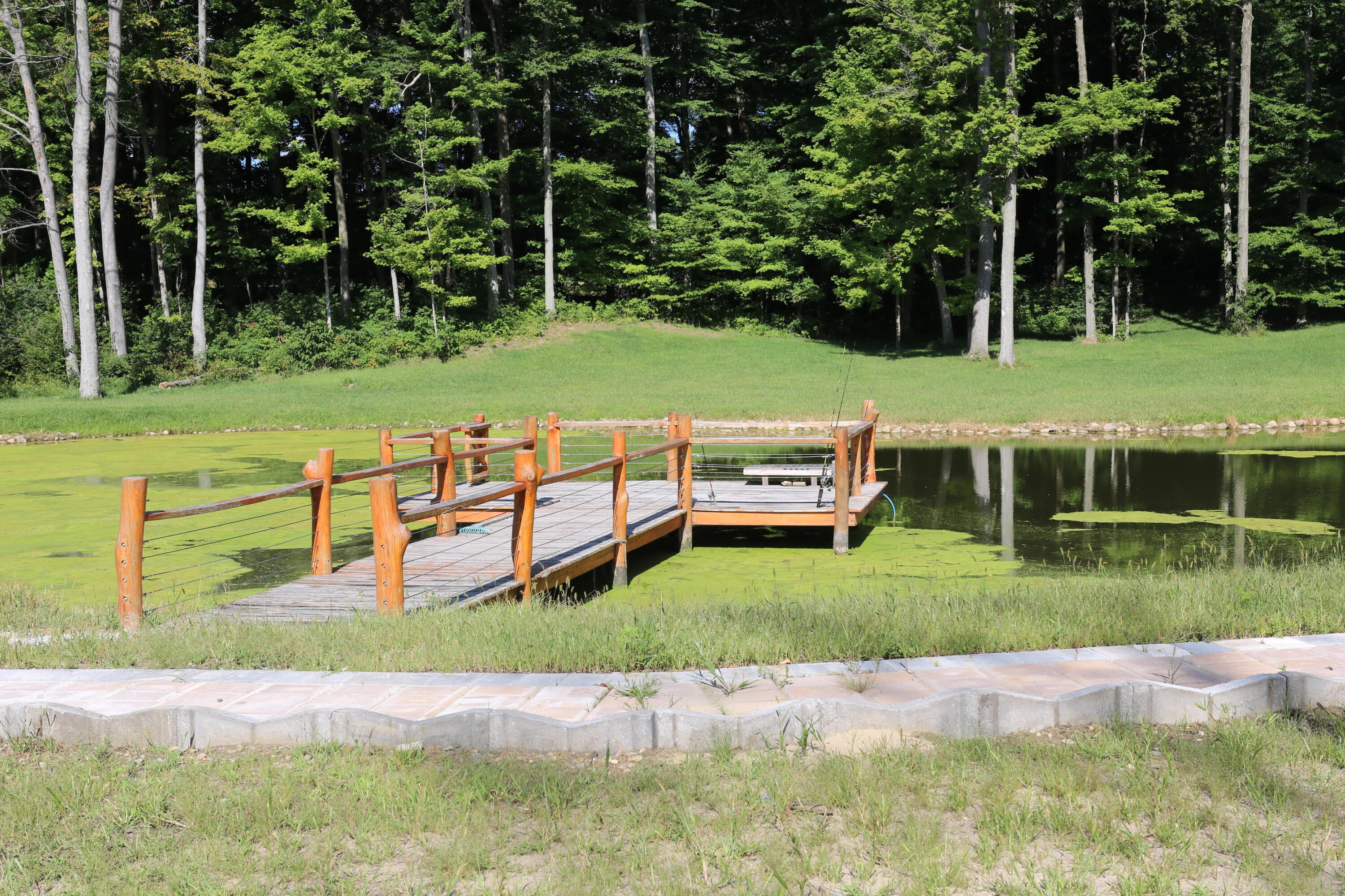 11414 Shavehead Lake Road Constantine, MI 49042 - Photo 7 of 58 Pond with permanent pier