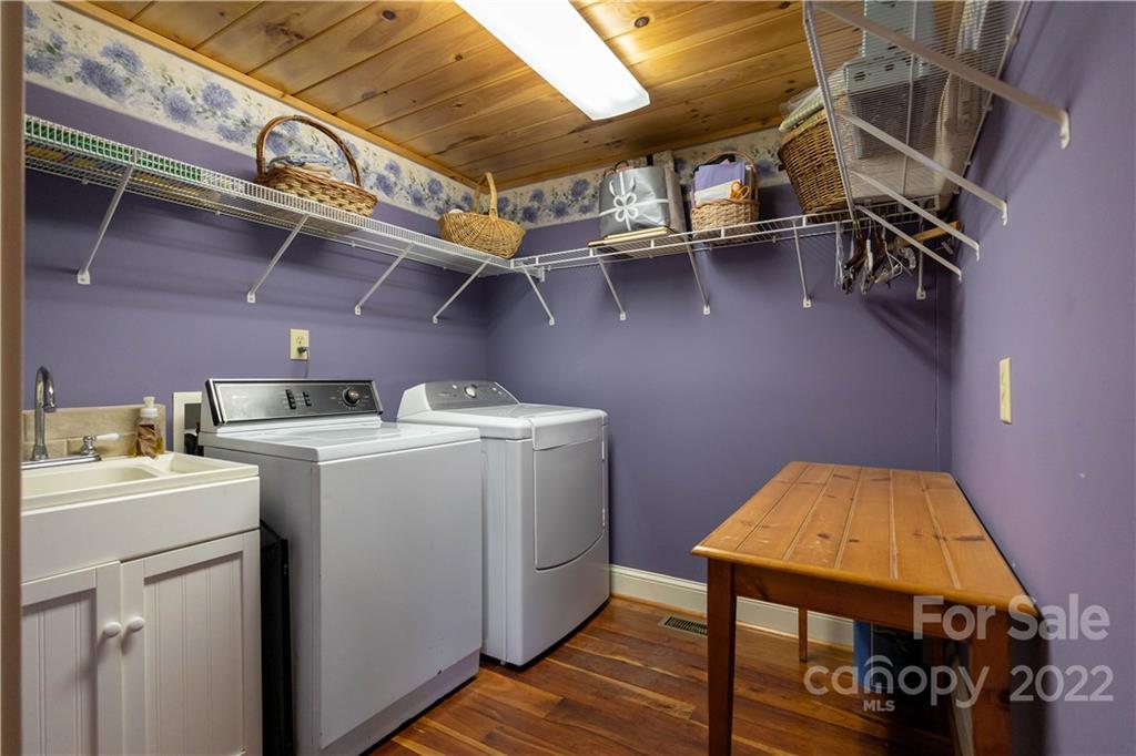 1553 Zacks Fork Road Lenoir, NC 28645 - Photo 16 of 48 a utility room with dryer and washer