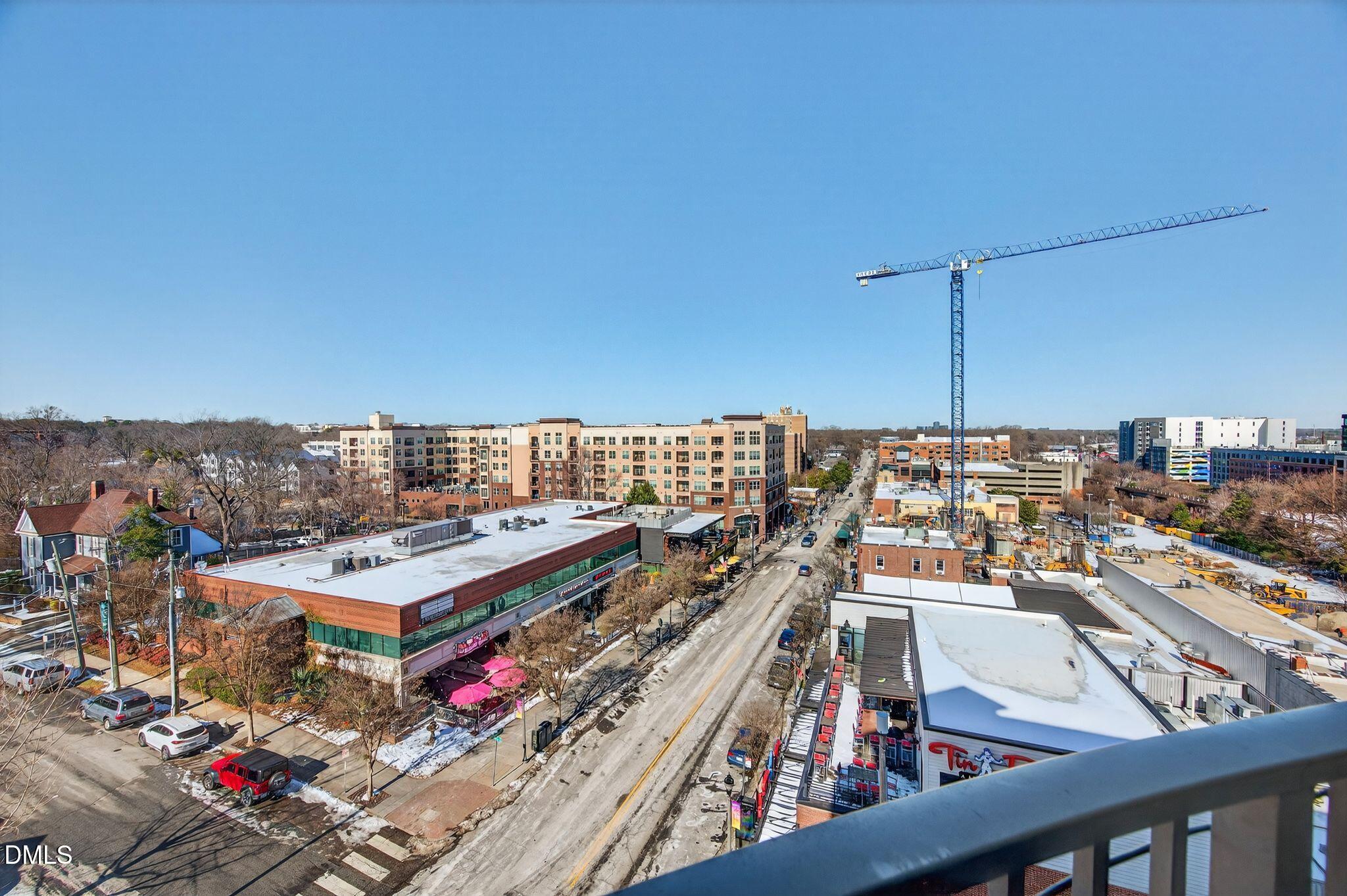 222 Glenwood Avenue, Unit 605 Raleigh, NC 27603 - Photo 47 of 60 a view of a city from a terrace