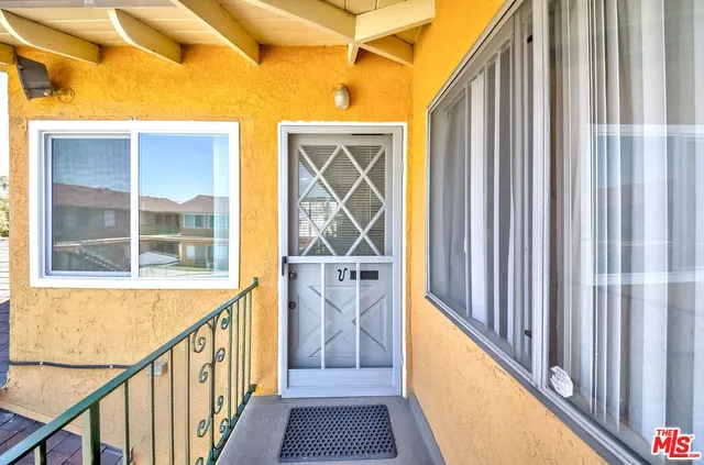 a view of a door with a glass door