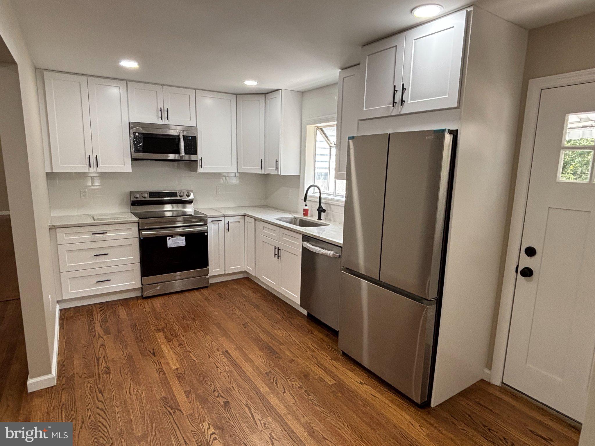Modern kitchen with sleek finishes.