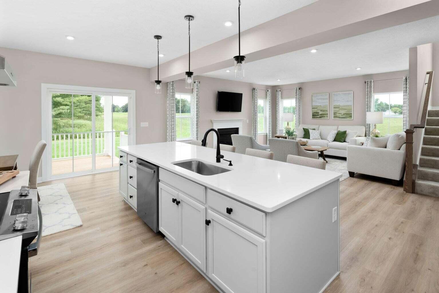 7149 Fairway Rdg Circle Salem, VA 24153 - Photo 6 of 18 a kitchen with sink stove and wooden floor