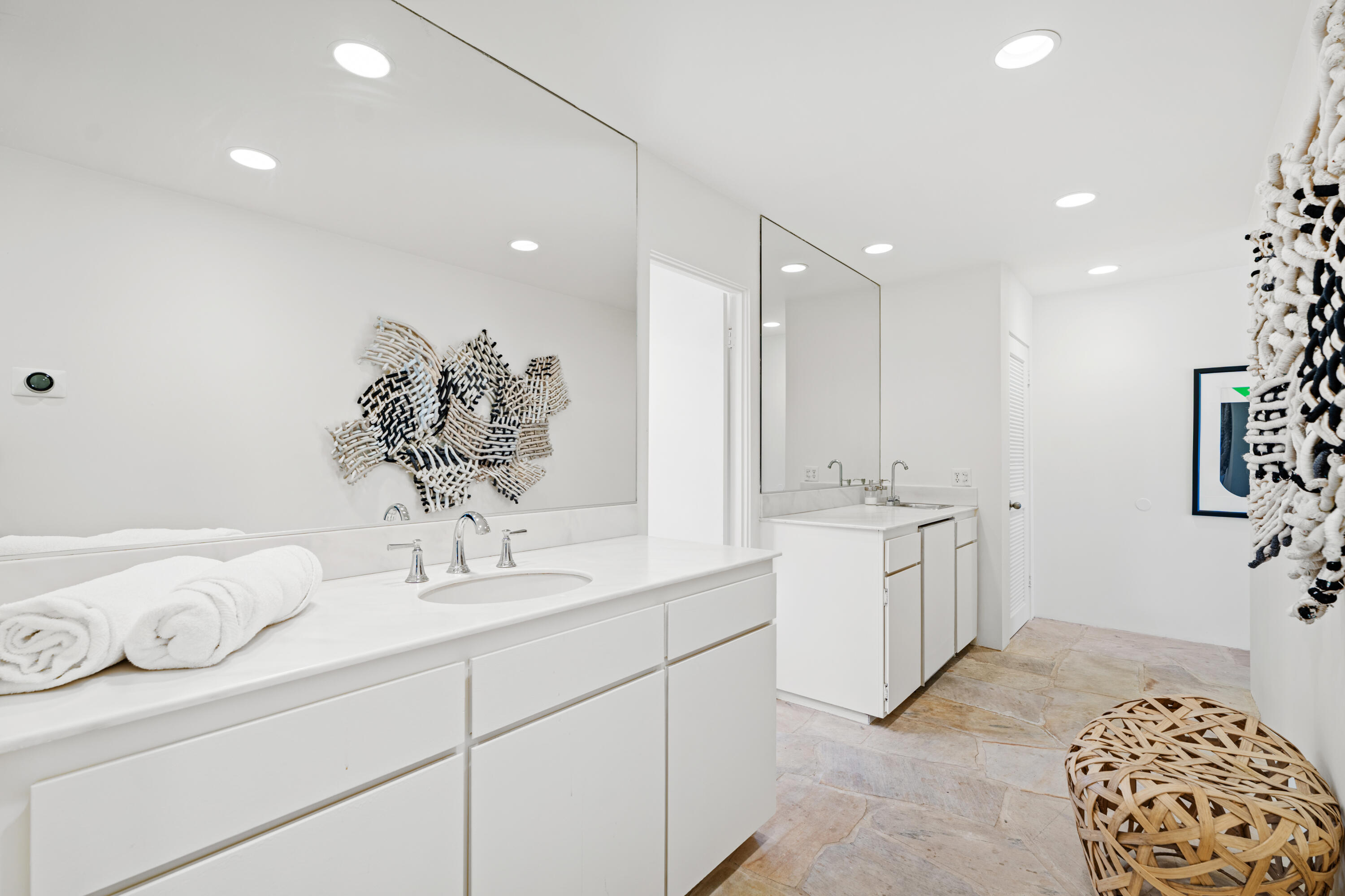40286 Tonopah Road Rancho Mirage, CA 92270 - Photo 34 of 49 a bathroom with a double vanity sink mirror and