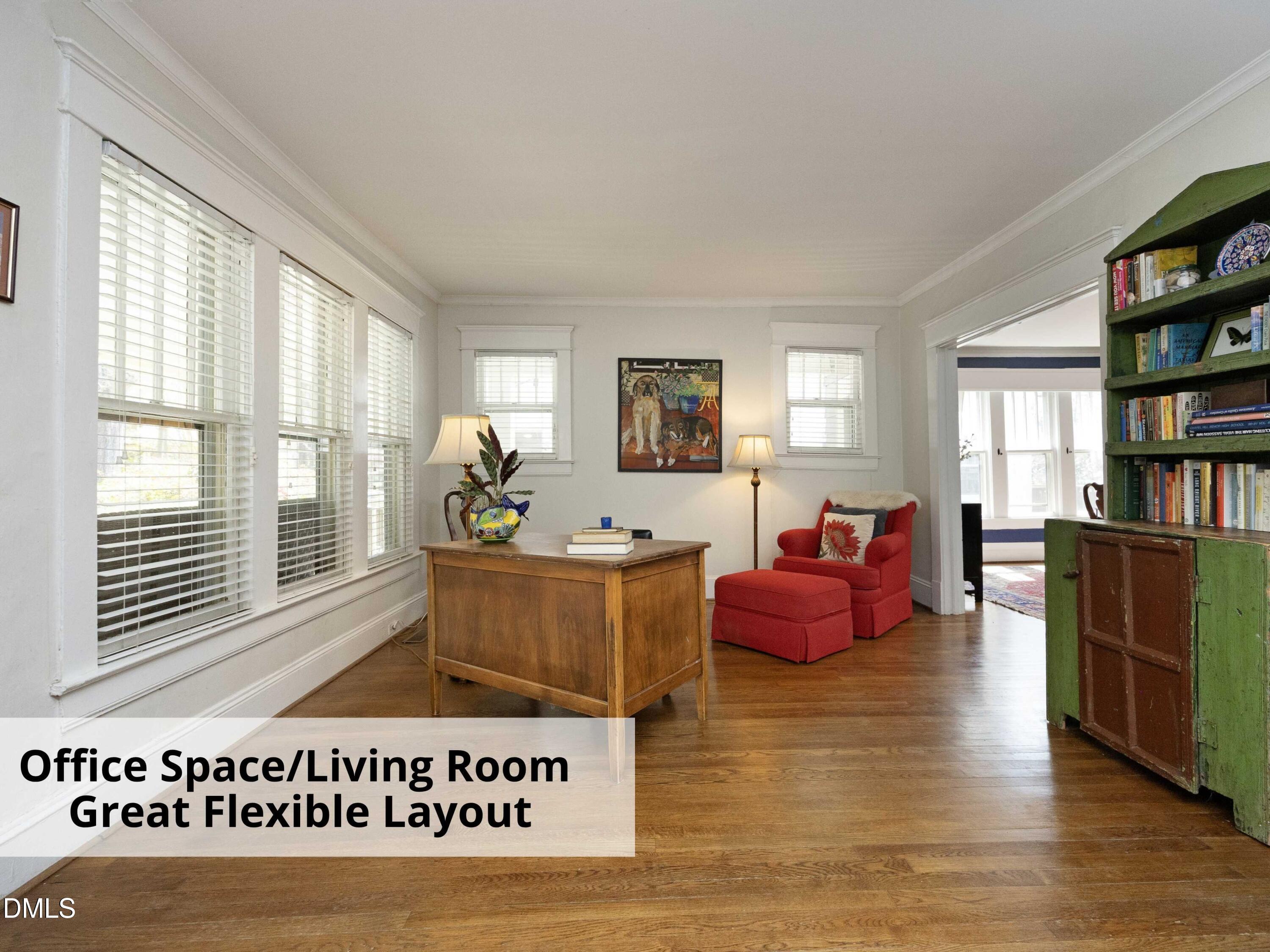 825 Onslow Street Durham, NC 27705 - Photo 15 of 71 a living room with furniture window and book shelf