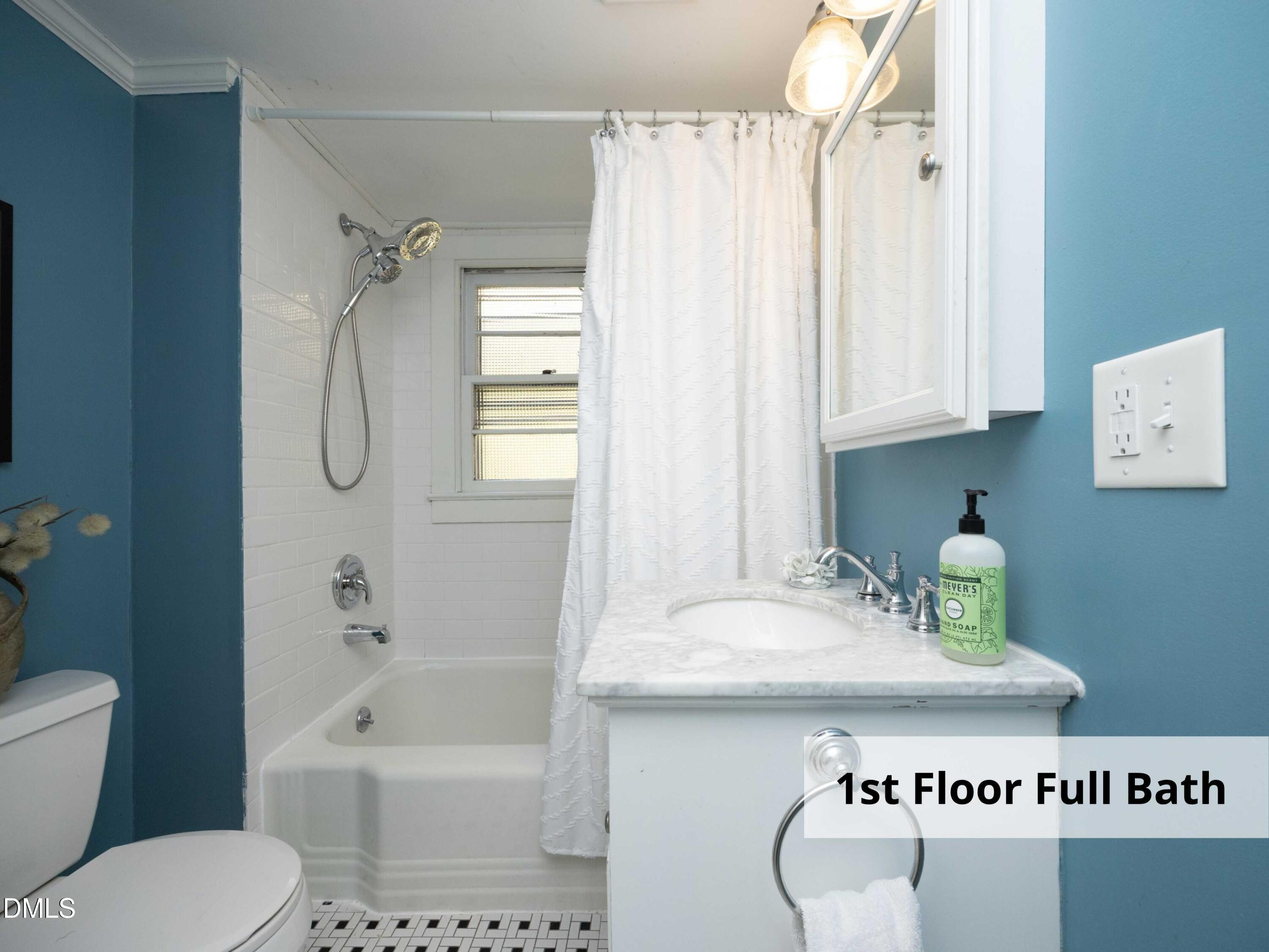 825 Onslow Street Durham, NC 27705 - Photo 34 of 71 a bathroom with a sink a toilet and a bathtub