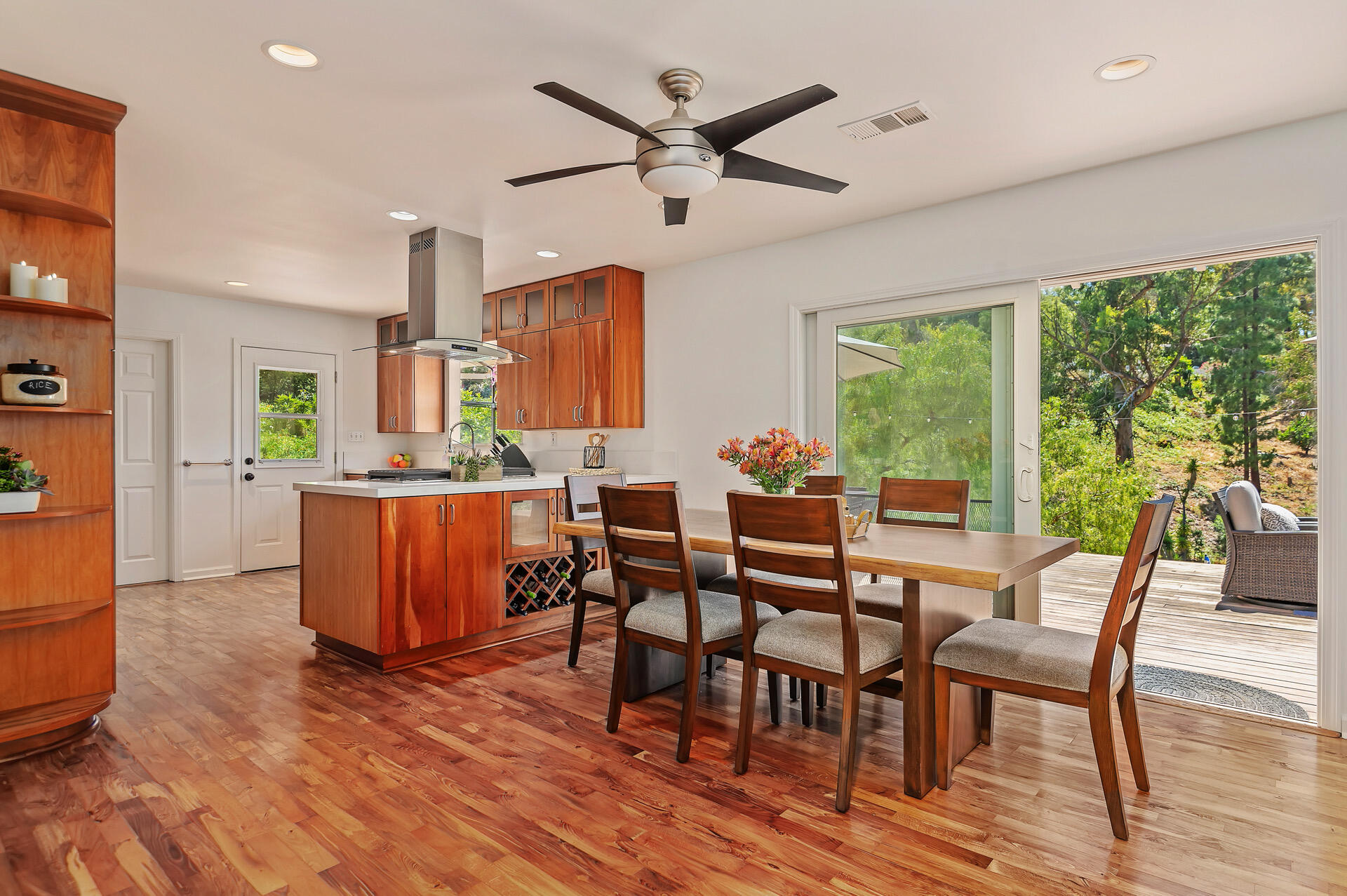 Undisclosed Address Santa Barbara, CA 93105 - Photo 21 of 30 a view of a dining room with furniture window and wooden floor