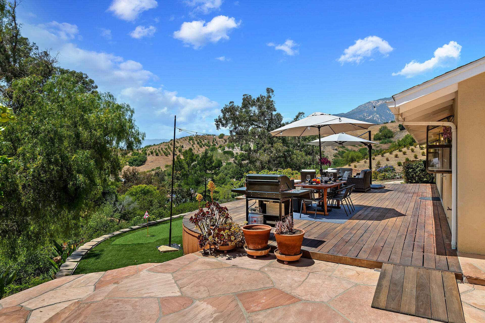 Undisclosed Address Santa Barbara, CA 93105 - Photo 3 of 30 a view of a backyard with sitting area and furniture